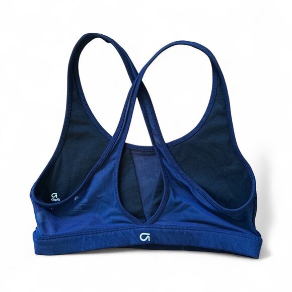 Gap Fit Mesh Keyhole in Front Pull-on Sports Bra in Blue size S - Picture 2 of 3